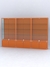 Витрина "АЛПРО" №2-3м-400-1 (задняя стенка - ДВП) Оранжевый