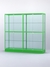 Витрина "АЛПРО" №4-2м-500-2 (задняя стенка - стекло)  Зеленый