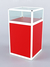 Прилавок из профиля "Стаканчик" №2 (с дверкой) Красный + Белый