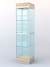 Витрина "СТАКАНЧИК" №3-2 (закрытая, задняя стенка - стекло) полметровая Бук Бавария