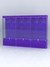 Витрина "АЛПРО" №1-3м-400-1 (задняя стенка - ДВП)  Фиолетовый