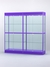 Витрина "АЛПРО" №3-2м-500-2 (задняя стенка - стекло)  Фиолетовый