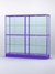 Витрина "АЛПРО" №4-2м-500-2 (задняя стенка - стекло)  Фиолетовый