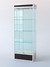 Витрина для музеев вооруженных сил "ЭКСПОНАТ" №2-2 (задняя стенка стекло) Дуб Сонома и Дуб Венге