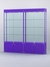 Витрина "АЛПРО" №1-2м-300-2 (задняя стенка - стекло) Фиолетовый