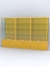 Витрина "АЛПРО" №2-3м-500-1 (задняя стенка - ДВП) Желтый