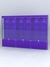 Витрина "АЛПРО" №1-3м-300-1 (задняя стенка - ДВП)  Фиолетовый