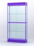 Витрина "АЛПРО" №3-300-2 (задняя стенка - стекло) Фиолетовый