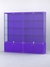 Витрина "АЛПРО" №2-2м-400-1 (задняя стенка - ДВП)  Фиолетовый