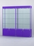 Витрина "АЛПРО" №1-2м-400-2 (задняя стенка - стекло) Фиолетовый