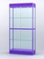 Витрина "АЛПРО" №3-400-2 (задняя стенка - стекло) Фиолетовый
