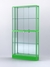 Витрина "АЛПРО" №4-200-3 (задняя стенка - зеркало)   Зеленый