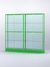 Витрина "АЛПРО" №4-2м-300-2 (задняя стенка - стекло)  Зеленый