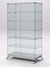 Витрина стеклянная "ПРИМАВЕРА КЛАССИК" №505 (с дверками, задняя стенка - стекло) Серый