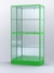Витрина "АЛПРО" №4-500-3 (задняя стенка - зеркало)   Зеленый