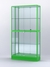 Витрина "АЛПРО" №4-300-3 (задняя стенка - зеркало)   Зеленый