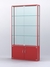 Витрина "АЛПРО" №2-200-2 (задняя стенка - стекло) Красный