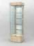 Витрина "КАЛЛИСТА" №4-2 с регулируемыми навесными элементами (задняя стенка - зеркало) Дуб Сонома