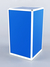 Прилавок из профиля "Стаканчик" №1  (с дверкой) Делфт голубой U525 ST9 + Белый