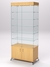 Витрина стеклянная "ПРИМА КЛАССИК" №501 (с дверками, задняя стенка - стекло)  Бук Бавария