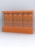 Витрина "АЛПРО" №1-3м-400-1 (задняя стенка - ДВП)  Оранжевый