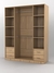 Шкаф гардеробный №1 без дверей Кокоболо натуральный Н3012 ST22