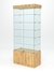 Витрина стеклянная "ИСТРА" №501 (с дверками, задняя стенка - стекло)  Дуб Золотистый