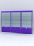 Витрина "АЛПРО" №1-3м-300-2 (задняя стенка - стекло)  Фиолетовый