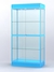 Витрина "АЛПРО" №3-500-2 (задняя стенка - стекло) Голубой