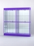 Витрина "АЛПРО" №3-2м-300-3 (задняя стенка - зеркало)  Фиолетовый