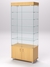 Витрина стеклянная "ПРИМА МОДЕРН" №501 (с дверками, задняя стенка - стекло)  Бук Бавария