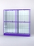 Витрина "АЛПРО" №4-2м-200-3 (задняя стенка - зеркало)  Фиолетовый