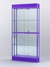 Витрина "АЛПРО" №3-200-3 (задняя стенка - зеркало)  Фиолетовый