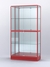 Витрина "АЛПРО" №4-400-3 (задняя стенка - зеркало)   Красный