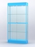Витрина "АЛПРО" №3-300-2 (задняя стенка - стекло) Голубой