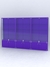Витрина "АЛПРО" №2-3м-200-1 (задняя стенка - ДВП) Фиолетовый