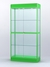 Витрина "АЛПРО" №3-400-2 (задняя стенка - стекло) Зеленый
