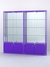 Витрина "АЛПРО" №2-2м-200-3 (задняя стенка - зеркало) Фиолетовый