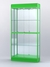 Витрина "АЛПРО" №3-300-3 (задняя стенка - зеркало)  Зеленый