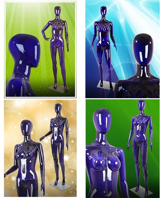 Манекены женские "Агат" фиолетовые глянцевые