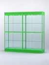 Витрина "АЛПРО" №3-2м-500-2 (задняя стенка - стекло) , Зеленый