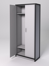 Шкаф для одежды НТ-590Ш "СТРОНГ" в стиле ЛОФТ, Серый