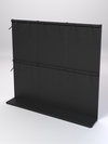 Пристенная система с пристенными поручнями для одежды "LOFT" №2 - задняя стенка и нижний подиум, Черный