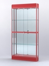 Витрина "АЛПРО" №3-200-3 (задняя стенка - зеркало) , Красный