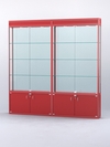 Витрина "АЛПРО" №1-2м-200-2 (задняя стенка - стекло), Красный