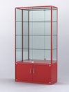 Витрина "АЛПРО" №2-400-3 (задняя стенка - зеркало) , Красный