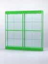 Витрина "АЛПРО" №3-2м-300-2 (задняя стенка - стекло) , Зеленый