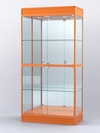 Витрина "АЛПРО" №3-500-3 (задняя стенка - зеркало) , Оранжевый