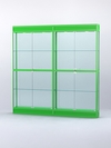 Витрина "АЛПРО" №3-2м-200-2 (задняя стенка - стекло) , Зеленый