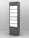 Табачный шкаф №1В, Темно-серый U2601